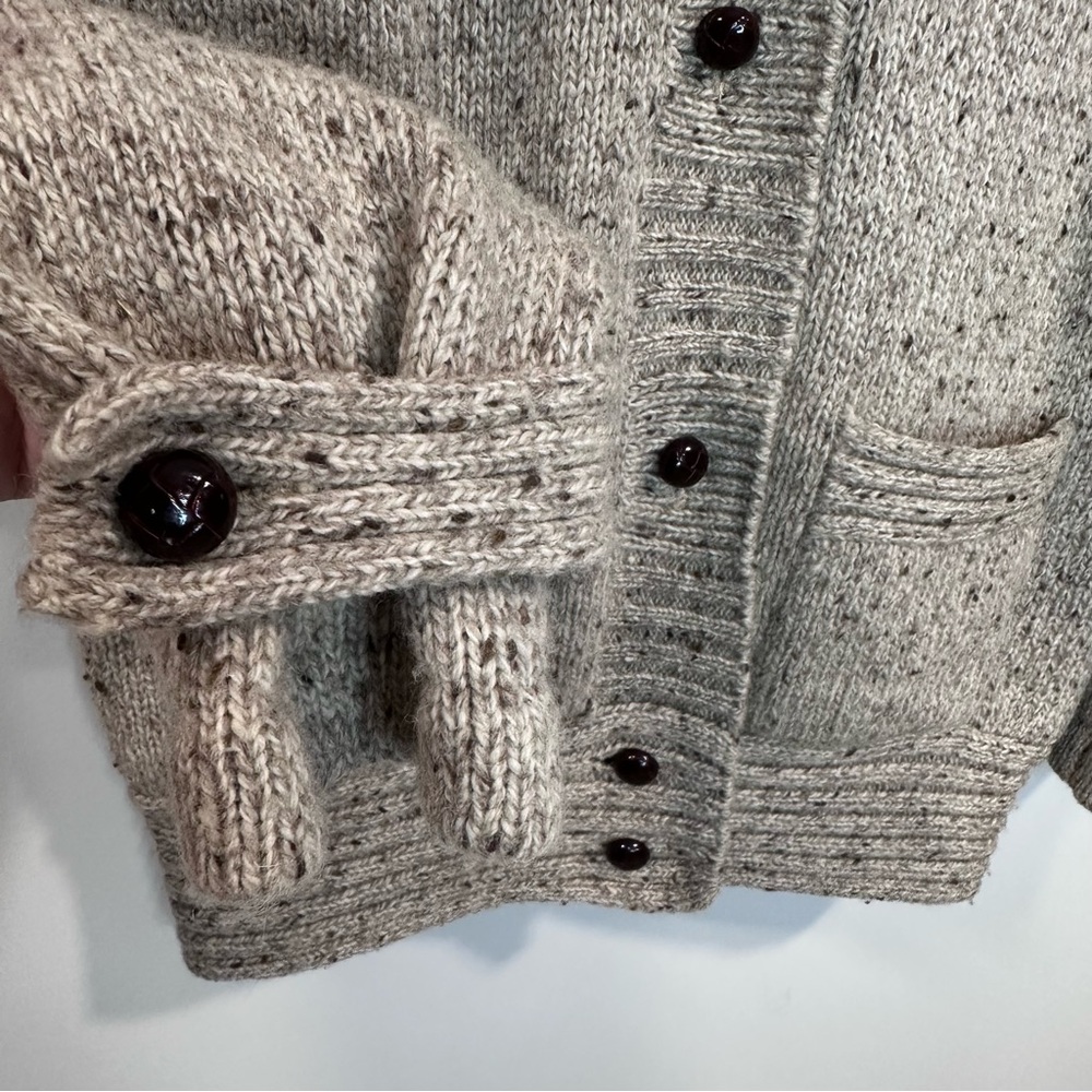 Vintage CAROL COHEN BRAEFAIR 100% Wool Wooden Button Jacket Being Size L - Picture 5 of 8